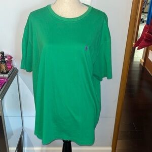 MENS POLO RALPH LAUREN S/S PERFORMANCE T-SHIRT GREEN ~XL.  Excellent Condition